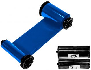 фото Синяя лента (B) с расходным чистящим роликом, 1200 оттисков для принтеров Advent SOLID 210/310/510 (ASOL-B1200), фото 1